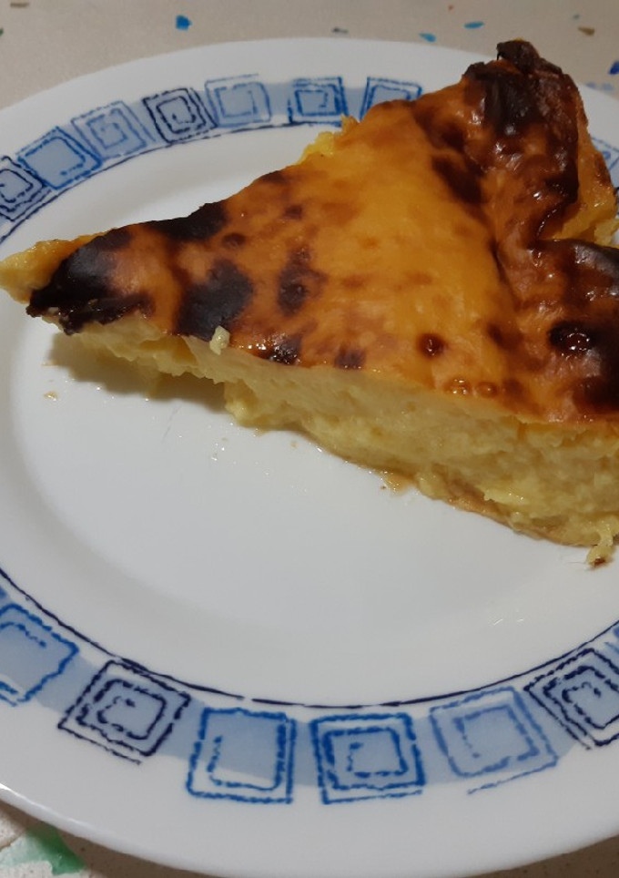 Una foto de Flan pastelero de mango Fit