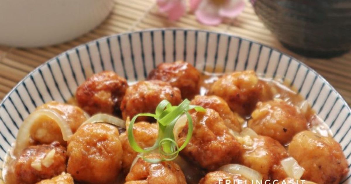 Bola Tahu Goreng Mentega