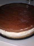 Tarta de queso y mousse de chocolate