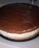 Tarta de queso y mousse de chocolate