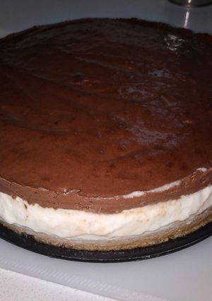Una foto de Tarta de queso y mousse de chocolate