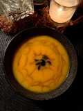 Crema de araña (Crema de calabaza con toque de vinagre de Módena) - Adviento Halloween
