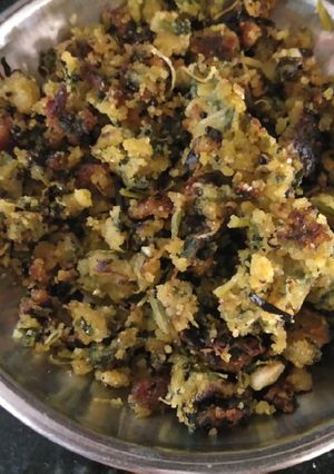 A picture of Methi and palak ki bhaji.
