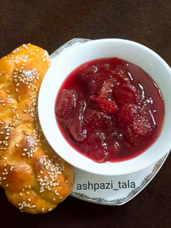 عکسی از دستور مربای توت فرنگی