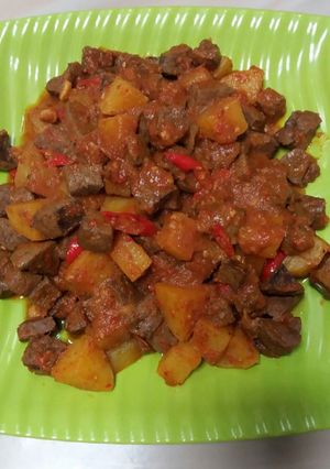 Foto resep Sambal santan kentang hati