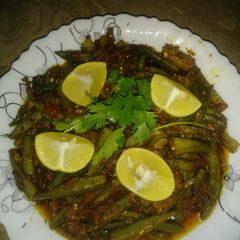 A picture of Achari Bhindi.