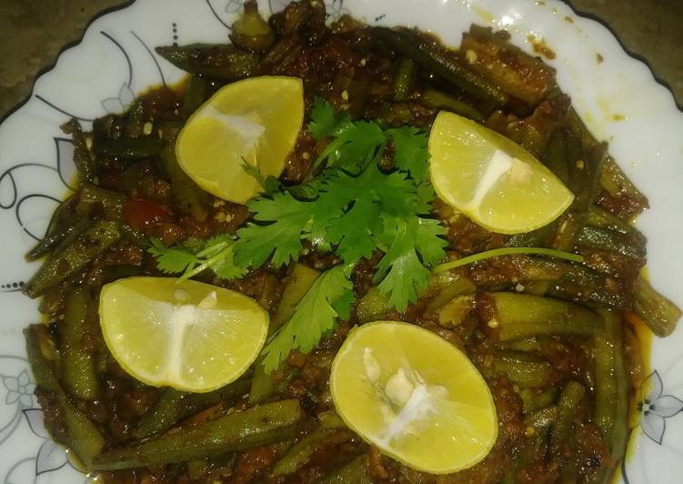 Recipe of Super Quick Homemade Achari Bhindi
