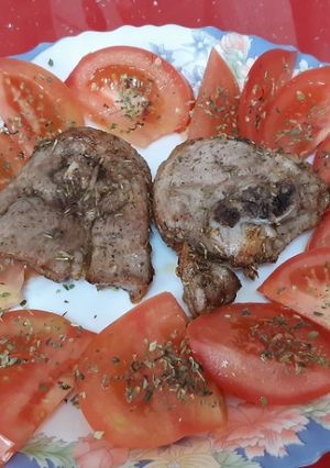 Una foto de Filetes de pierna de cordero en airfryer