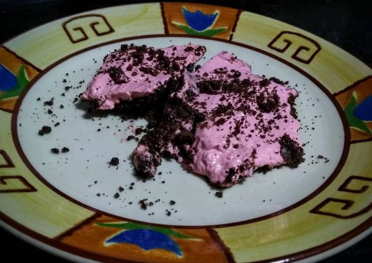 Torta de bolacha com sorvete caseiro