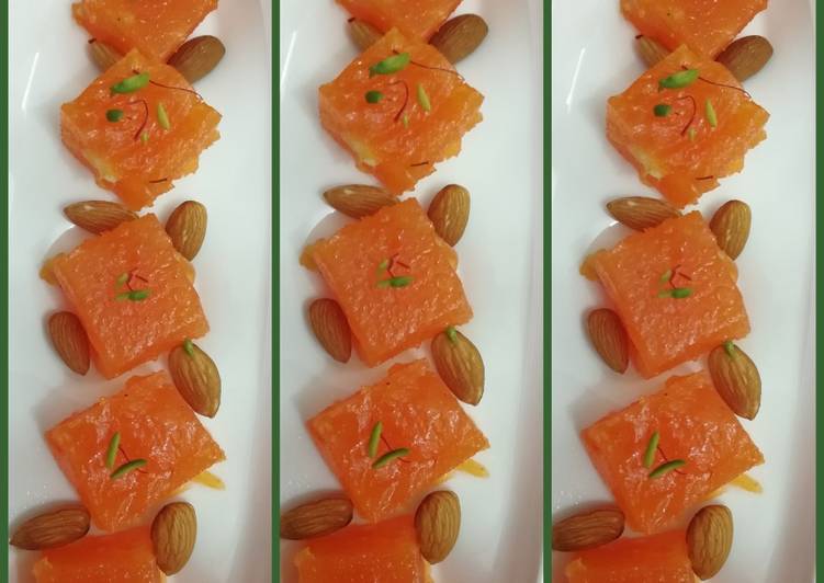 Step-by-Step Guide to Prepare Super Quick Homemade Bombay Karachi Halwa 😍