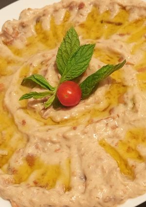 صورة لوصفة فول بالطحينية 😋🥘