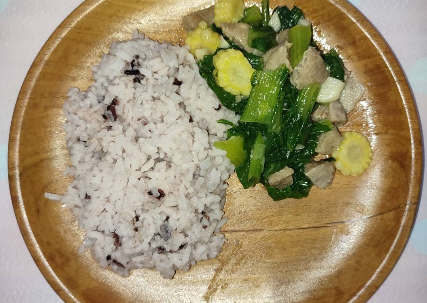 Tumis Bakso Pak Choy