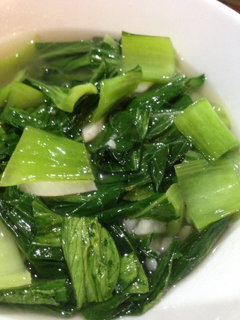 Cara Memasak Sawi sendok ca bawang putih sehat Gampang