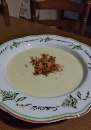 Una foto de Crema de tapín o calabacín