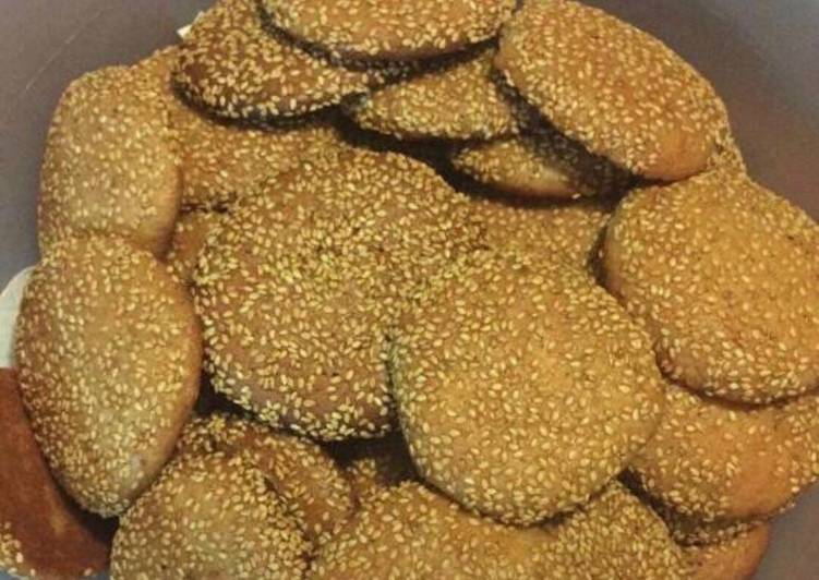 Simple Way to Prepare Homemade Sesame seed cookies