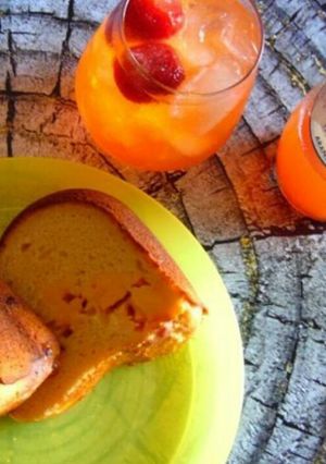 Foto resep Eggless lemon cake with mozarella