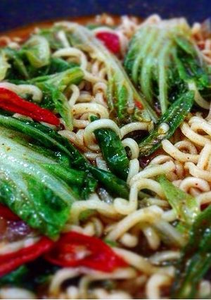 Foto resep Mie Instan Pedas Mood Booster