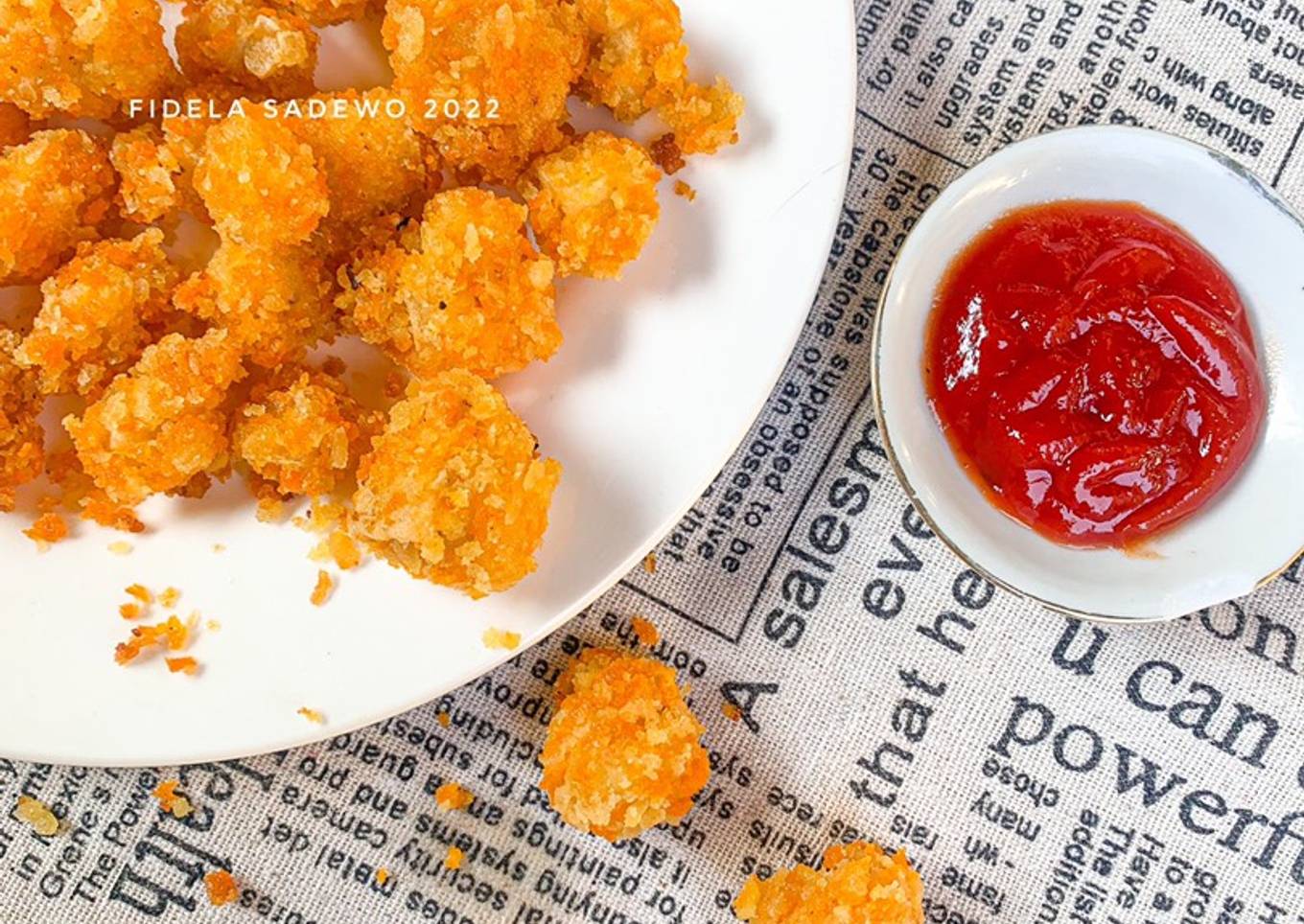 Pom Pom Tahu (TIPS agar Tepung Tidak Ambyar dan Crunchy)