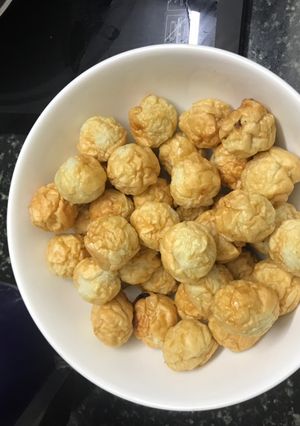 Hình của món Cá viên chiên bằng nồi không khí không chút dầu.