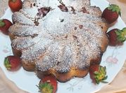 A picture of choco chips and strawberry