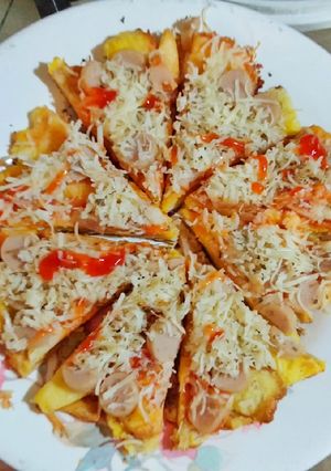 Foto resep Pizza roti tawar teplon