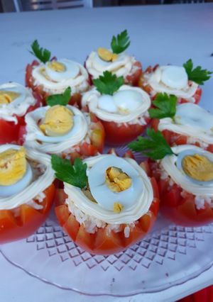 Una foto de Tomates relleno
