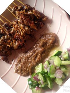 Foto resep Sate ayam bumbu kacang