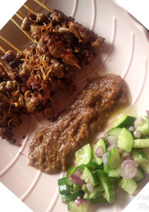 Foto resep Sate ayam bumbu kacang