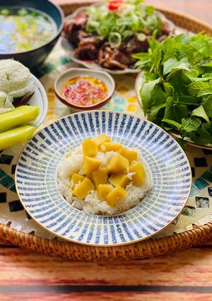 Hình của món Cơm Độn Khoai Lang.