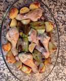 Muslitos con patatas y pimientos 😋😋