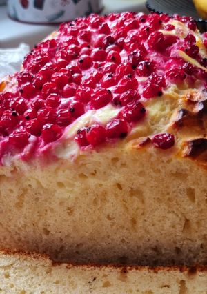 Ribizlis túrós sütemény recept fotója