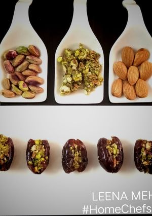 A picture of Dry fruits & Honey stuffed Dates.