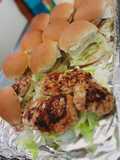 Homemade Chicken burger aloha
