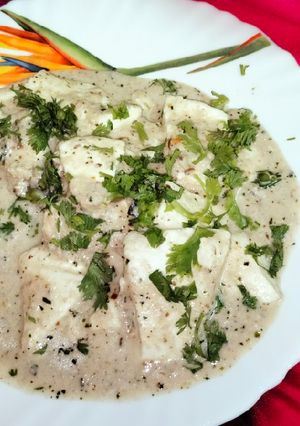 मुग़लई क्रीमी पनीर(mugalai creamy paneer recipe in hindi) रेसिपी मुख्य फोटो