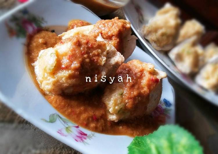 Tahu Bakso Udang & Saus Kacang ~ Gurih, Empuk & Kenyal 🔳😄🔳