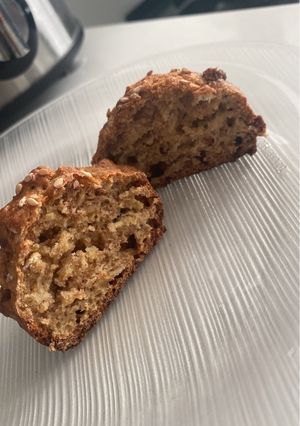 Una foto de Muffins de banana y avena