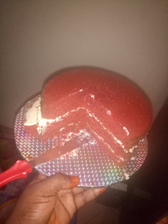 A picture of Red velvet cake.