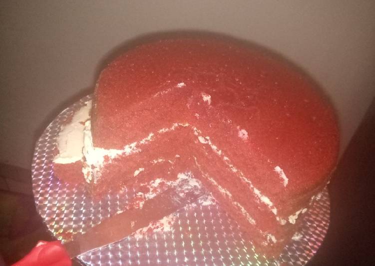 Simple Way to Make Favorite Red velvet cake