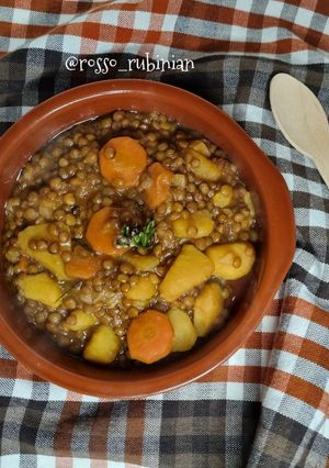 Foto di Zuppa lenticchie e patate
