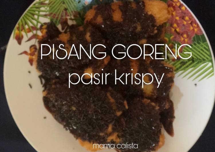 Pisang goreng pasir krispy