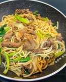 Mì Udon Xào Thịt Bò Cải Ngồng