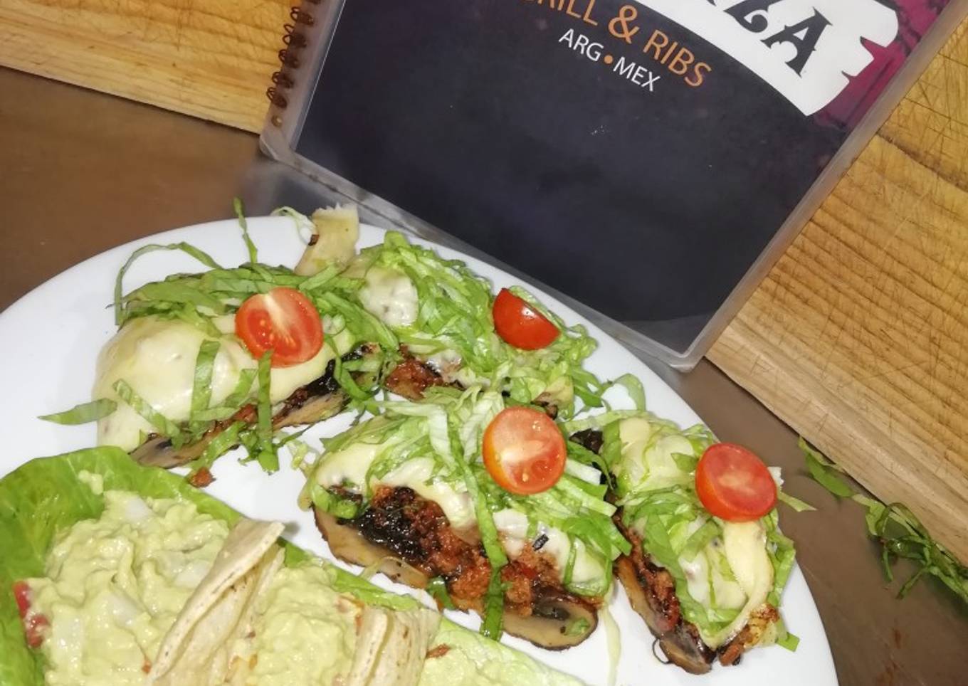 Portobellos Rellenos De Carne Molida