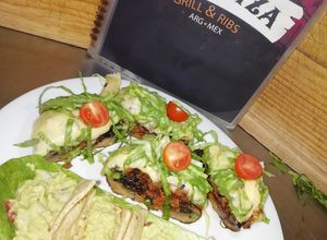 Una foto de Portobellos Rellenos De Carne Molida
