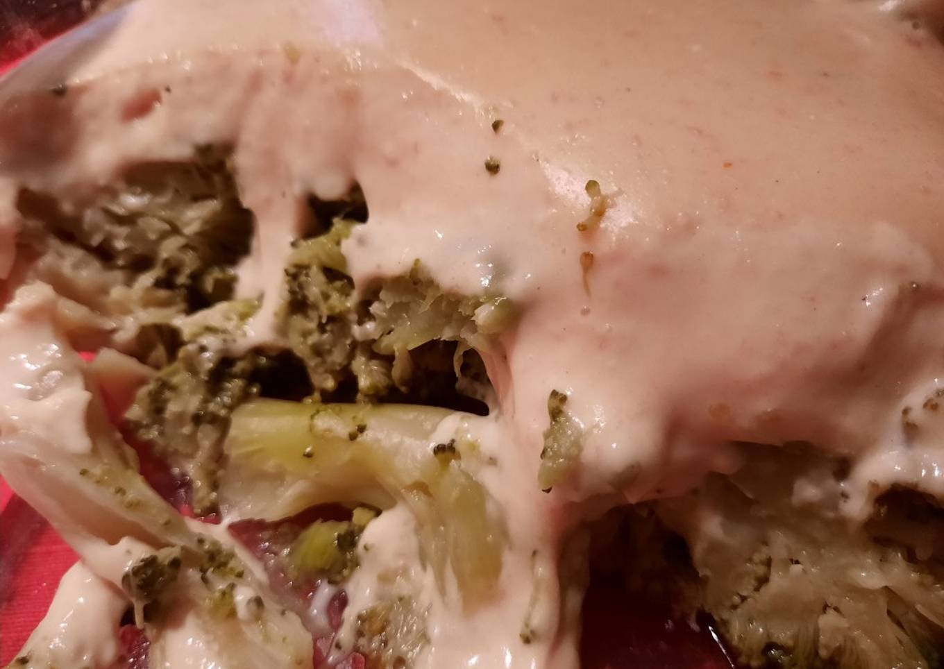 Brócoli cubierta de salsa Cabrerizos
