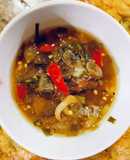 Mắm cá lóc đồng chưng cách thuỷ