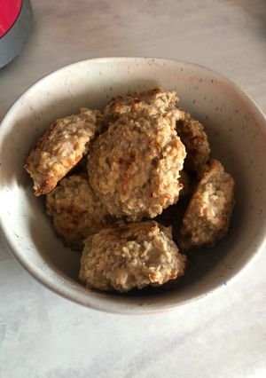 Una foto de Galletas de avena sin huevo