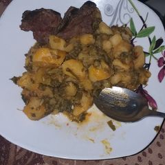 A picture of Vegetable potato porridge.