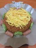 Noodle Birthday Cake