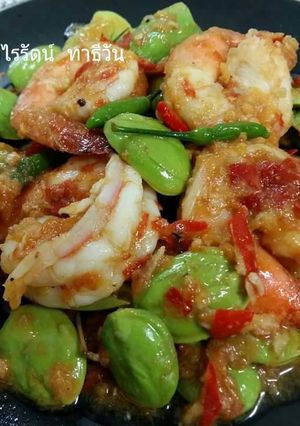 รูปของ สะตอผัดกุ้ง โดย..ทำครัวง่ายๆbyจุไรรัตน์