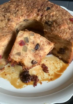 Una foto de Budín de panetón